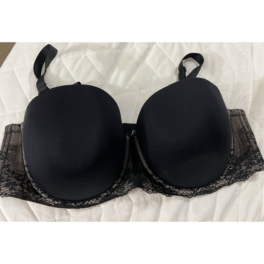 Torrid Multi-Way Bra Womens‎ Size 42DD Black Tan With Lace